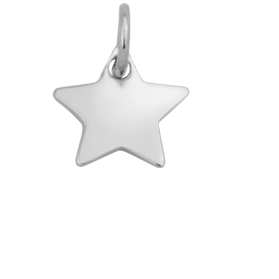 Sølv stjerne 1,5 cm