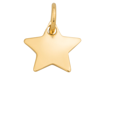 Gullbelagt stjerne 1,5 cm